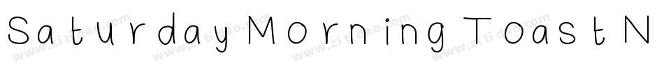 Saturday Morning Toast Nf字体转换